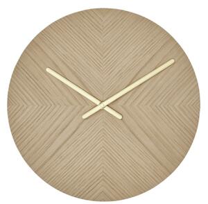 OYOY Nástěnné hodiny Tokei - Oak/Brass OY313