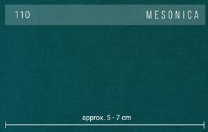 Pohovka třímístná toro 217 cm samet tyrkysová