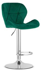 Barová židle WEST VELVET, zelená