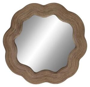 Zrcadlo Pomax Reflet, přírodní design, průměr 50 cm, šířka 2,5 cm