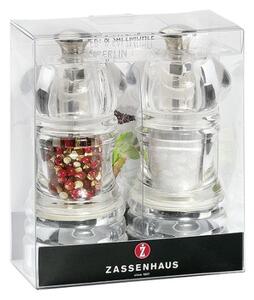 Sada mlýnků na sůl a pěpř BERLIN akryl 12 cm - Zassenhaus (Set mlýnků BERLIN akryl 12 cm - Zassenhaus)
