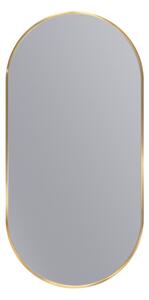 Erga Oval, oválné zrcadlo 45x90cm, zlatý rám, ERG-V01-OVAL-4590-GD