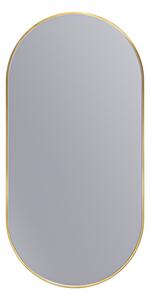 Erga Oval, oválné zrcadlo 50x100cm, zlatý rám, ERG-V01-OVAL-5010-GD