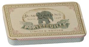 Kovová krabička s posuvným víčkem Jumbo coins