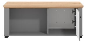 Konferenční stolek Lotta - šedá/dub artisan