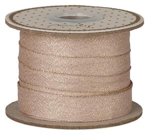Dekorativní stuha Light Rose/Gold – 10 m