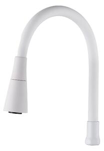 Invena Invena, 2-funkční elastická výlevka pro dřezové baterie, bílá, INV-SC-B1-226-L