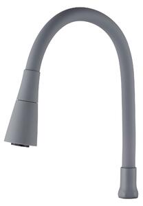 Invena Invena, 2-funkční elastická výlevka pro dřezové baterie, šedá, INV-SC-B1-225-L