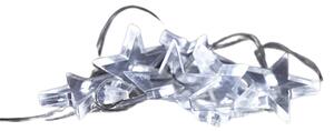 SOLIGHT LED vánoční řetěz - hvězdy, 1,5m, 10 LED, 2 x AA, bílé světlo