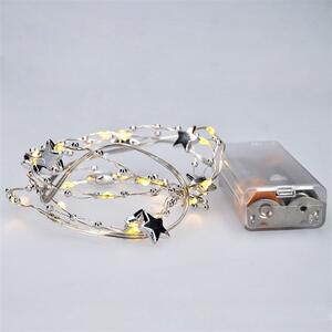 SOLIGHT LED řetěz řetízek s dekoracemi, 20LED řetěz, 1m, 2x AA, IP20