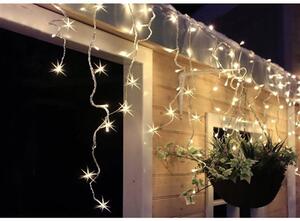 SOLIGHT LED vánoční závěs, rampouchy, 120 LED, 3m x 0,7m, přívod 6m, venkovní, teplé bílé světlo