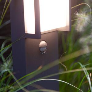 LED osvětlení cesty Qubo antracit, detektor pohybu