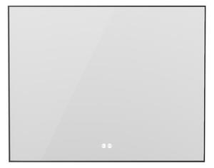 Erga Megan, LED zrcadlo 120x80cm v černém rámu, 3105 lm, 3 barvy světla, zadní osvětlení, ERG-V01-MEGAN-1280-BK