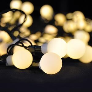 SOLIGHT LED 2v1 venkovní vánoční řetěz, koule, dálkový ovladač, 100LED, RGB+bílá, 10m+5m, 8 funkcí