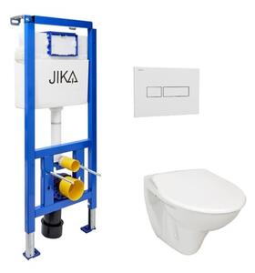 Cenově zvýhodněný závěsný WC set Jika do lehkých stěn / předstěnová montáž+ WC Jika Nila KMPLJIKAS