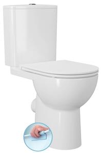 Sapho Sapho, SANIVEX kombi WC, zbylé sezení, Rimless, spodní/zadní odpad, bílá, PC108WR