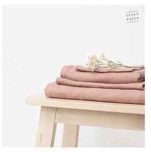 Hnědý lněný ručník 30x30 cm - Linen Tales