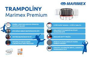 Marimex | Trampolína Marimex Premium 396 cm + vnitřní ochranná síť + schůdky ZDARMA | 19000113