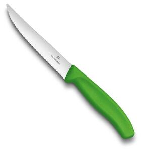 Nůž na steak zoubkovaný SWISS CLASSIC 12 cm zelený - Victorinox