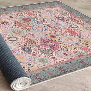 Luxusní bavlněný koberec, 160 x 230 cm, červený mix