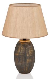 Elegantní stolní lampa, 46 x 30 cm, hnědá, zlatá