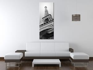 Gario Obraz na plátně Eiffelova věž Black & White Velikost: 40 x 50 cm
