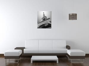 Gario Obraz na plátně Eiffelova věž Black & White Velikost: 40 x 100 cm