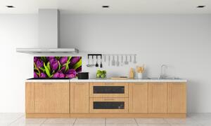 Panel do kuchyně Fialové tulipány pl-pksh-120x60-f-89975331