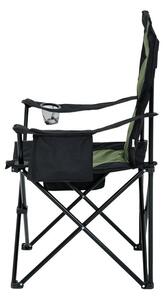Kempová židle Futo (černá + zelená). 1088175