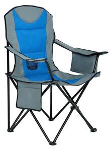 Kempová židle Futo (šedá + modrá). 1088174