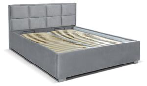 Manželská postel 160 cm Grander (šedá) (s roštem a úl. prostorem). 1029296