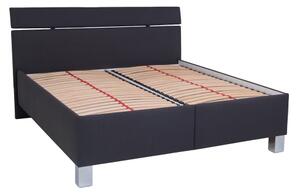 Čalouněná postel s úložným prostorem bez matrace ALIS 180x200 cm antracit
