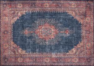 Luxusní koberec DARK BLUE, 210 x 310 cm, odstíny červené
