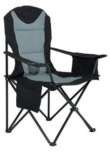 Kempová židle Futo (černá + šedá). 1088176