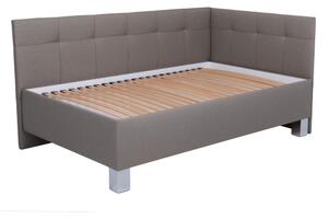 Čalouněná postel s matrací a úložným prostorem MARIA PETITE 120x200 cm taupe