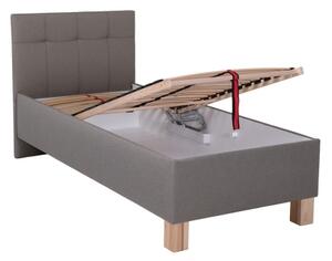 Čalouněná postel s úložným prostorem bez matrace MARIA ONE 90x200 cm taupe