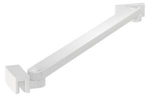 Erga Paris, rohová vzpěra pro sprchové zástěny o tloušťce skla 6(8)mm, délka 35cm, bílá matná, ERG-V02-PARIS-BAR35-WH