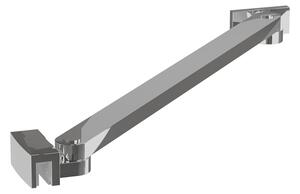 Erga Paris, rohová vzpěra pro sprchové zástěny o tloušťce skla 6(8)mm, délka 35cm, chromová, ERG-V02-PARIS-BAR35-CR