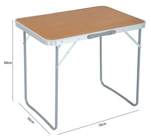 Kempingový stolek Arias (přírodní dřevo). 1088186