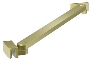 Erga Paris, rohová vzpěra pro sprchové zástěny o tloušťce skla 6(8)mm, délka 35cm, zlatá matná, ERG-V02-PARIS-BAR35-GB
