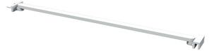 Erga Paris, rohová vzpěra pro sprchové zástěny o tloušťce skla 6(8)mm, délka 60cm, bílá matná, ERG-V02-PARIS-BAR60-WH