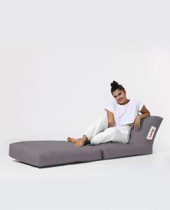 Skládací sedací vak, 180 x 55 x 40 cm, šedý