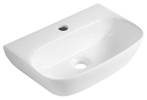 Aqualine Aqualine, FLANNY keramické umyvadlo 46x31cm, bílá, NP396