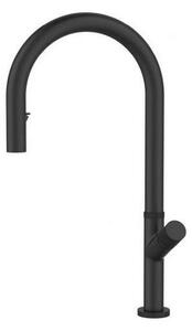 ALVEUS 1150908 - Dřezová baterie s vytahovací sprškou SWAN 44,9 cm černá