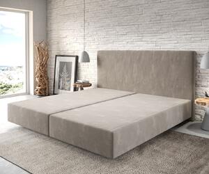 DELIFE Boxspring postel Dream-Well mikrovlákno béžová 200x200 cm