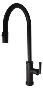 ALVEUS 1132179 - Dřezová baterie s vytahovací sprškou NERINA 46,8 cm černá