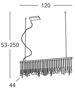 Kolarz 104.87.5 - Křišťálový lustr na lanku STRETTA 7xG9/40W/230V lesklý chrom