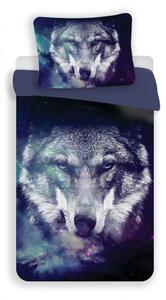 3D povlečení z mikrovlákna BLUE WOLF, modré Rozměr povlečení: 70 x 90 cm | 140 x 200 cm