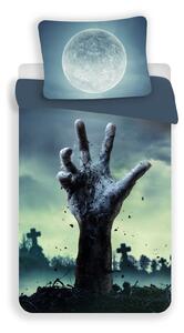 3D povlečení z mikrovlákna ZOMBIE, šedé Rozměr povlečení: 70 x 90 cm | 140 x 200 cm