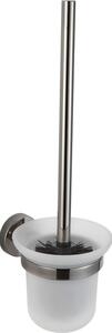 Mexen Remo, závěsný toaletní kartáč, černý chrom, 7050750-73